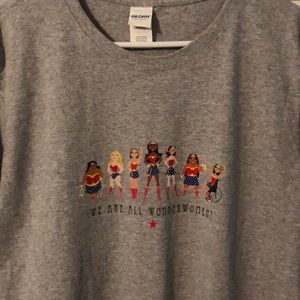 Wonder Woman Gray Cotton T-shirt